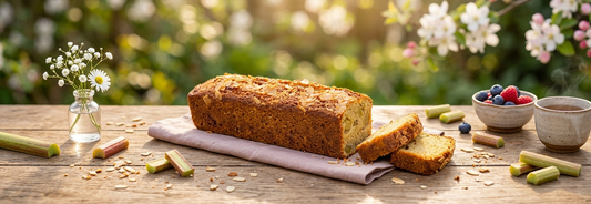 Jetzt wirds Frühling - unser Rhabarber Mandel Cake ist wieder da.
